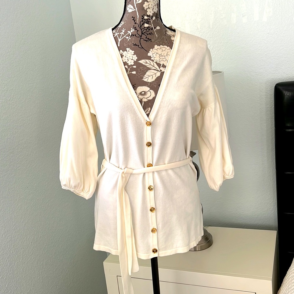 Michael Kors sweater bottoms ivory size XS